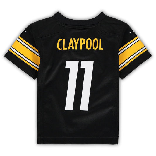 Toddler Chase Claypool Black Pittsburgh Steelers Game Jersey