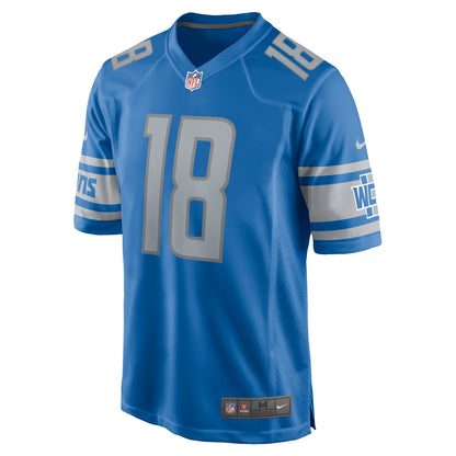 David Blough Detroit Lions Team Game Jersey - ?Blue
