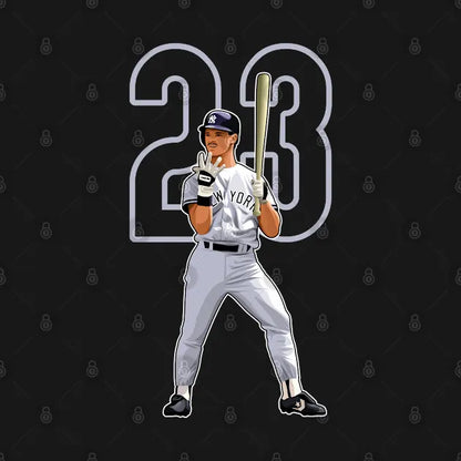 Don Mattingly New York #23 Number Hoodie