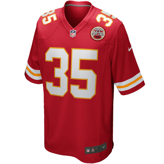 Christian Okoye Kansas City Chiefs Game Retired Player Jersey - Red