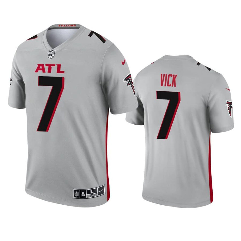 Men's Atlanta Falcons Michael Vick Inverted Legend Jersey - Silver