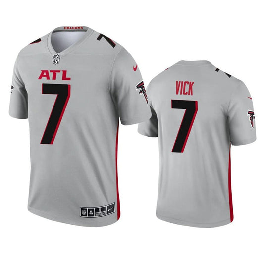 Men's Atlanta Falcons Michael Vick Inverted Legend Jersey - Silver