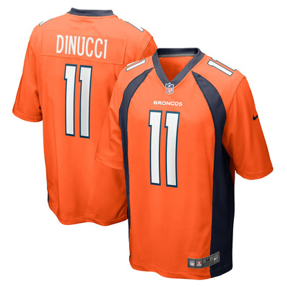 Ben DiNucci Denver Broncos Team Game Jersey - ?Orange