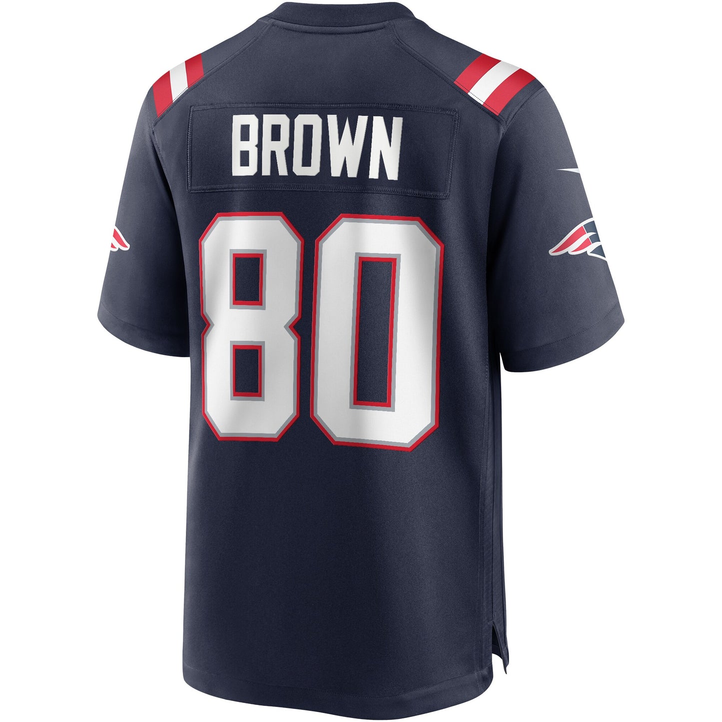 Troy Brown New England Patriots Game Retired Player Jersey - Navy