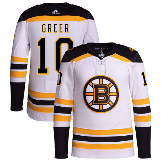 A.J. Greer Boston Bruins Away Primegreen Authentic Pro Jersey - White