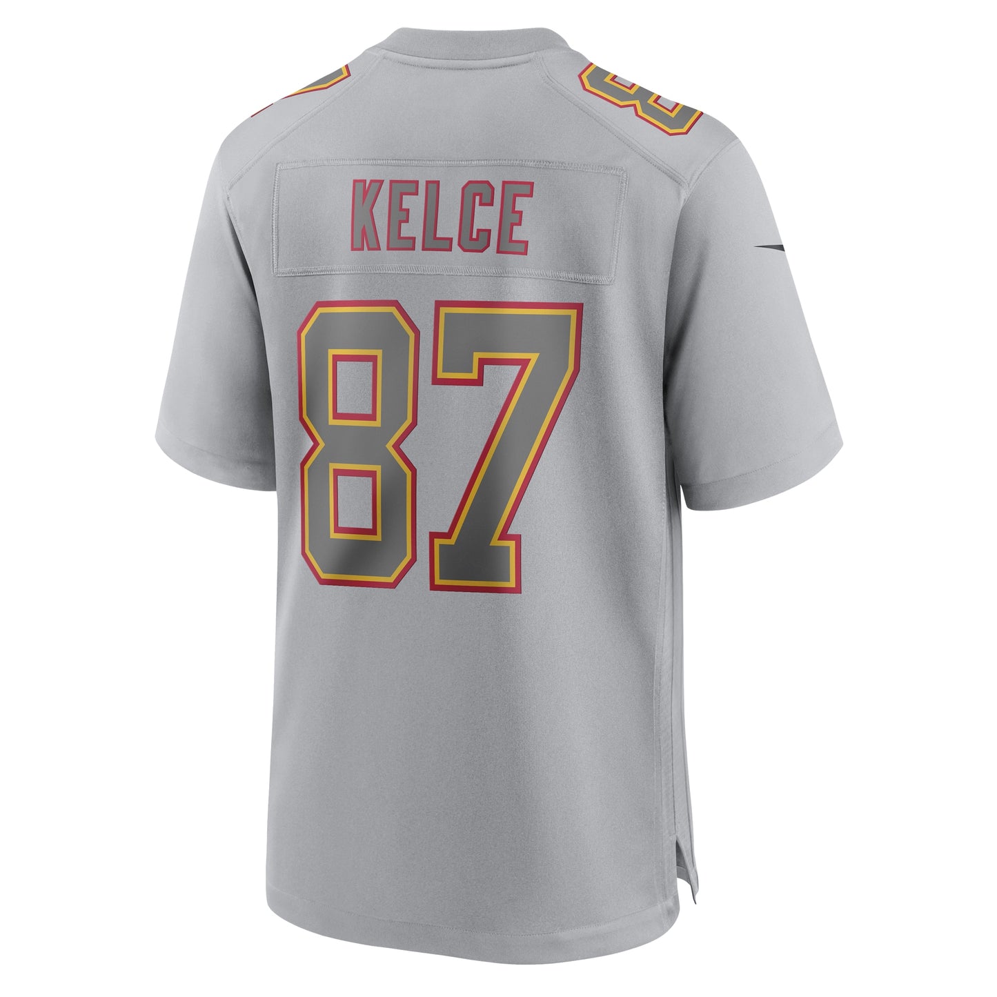 Travis Kelce Kansas City Chiefs Super Bowl LVII Patch Atmosphere Fashion Game Jersey - Gray