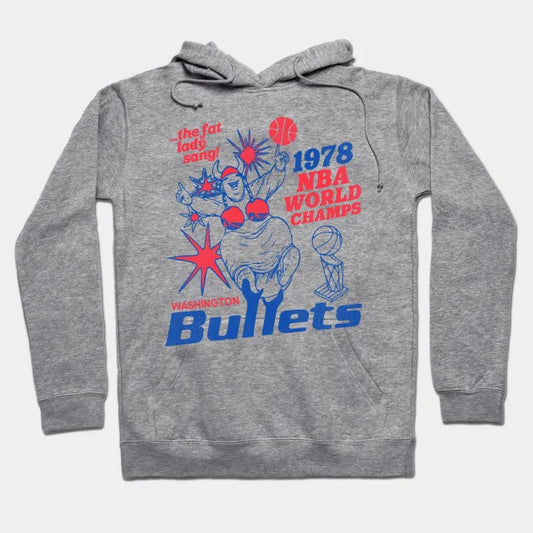 Defunct Washington Bullets 1978 World Champs Hoodie