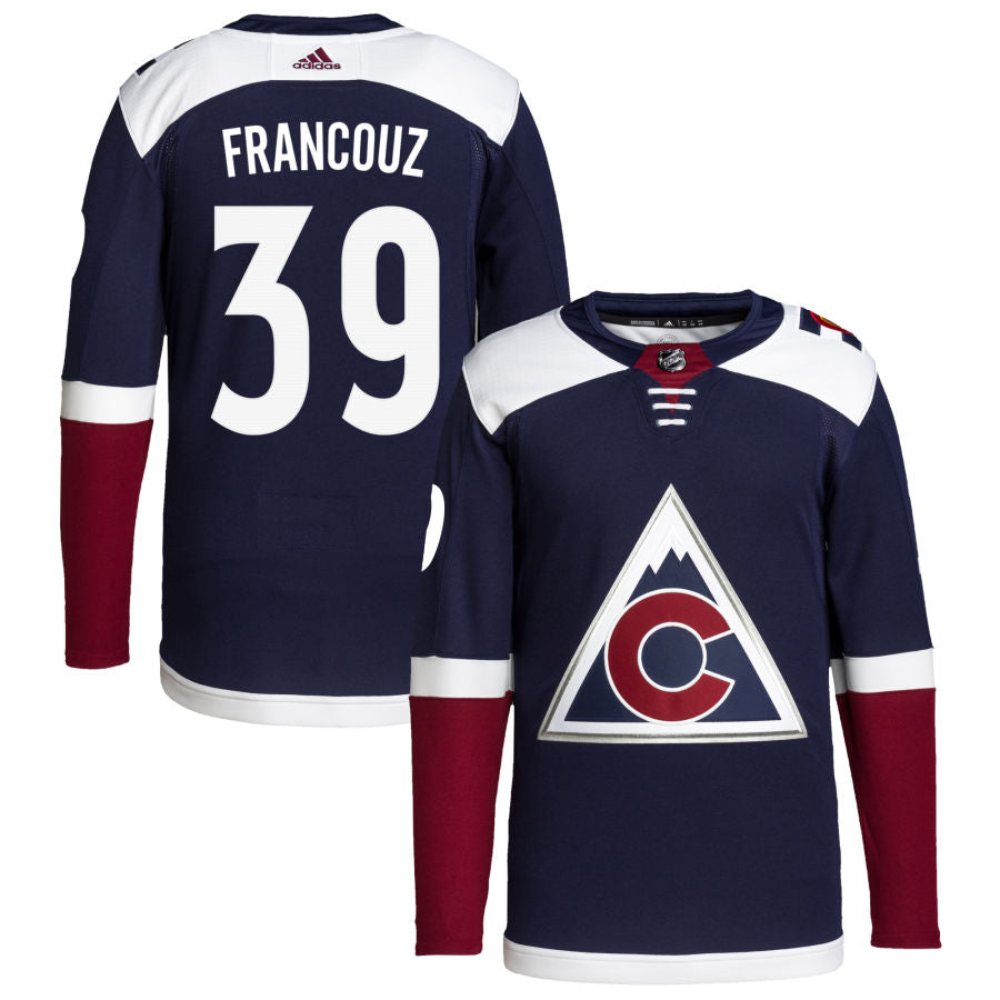Pavel Francouz Colorado Avalanche 2018/19 Alternate Primegreen Authentic Pro Jersey - Navy
