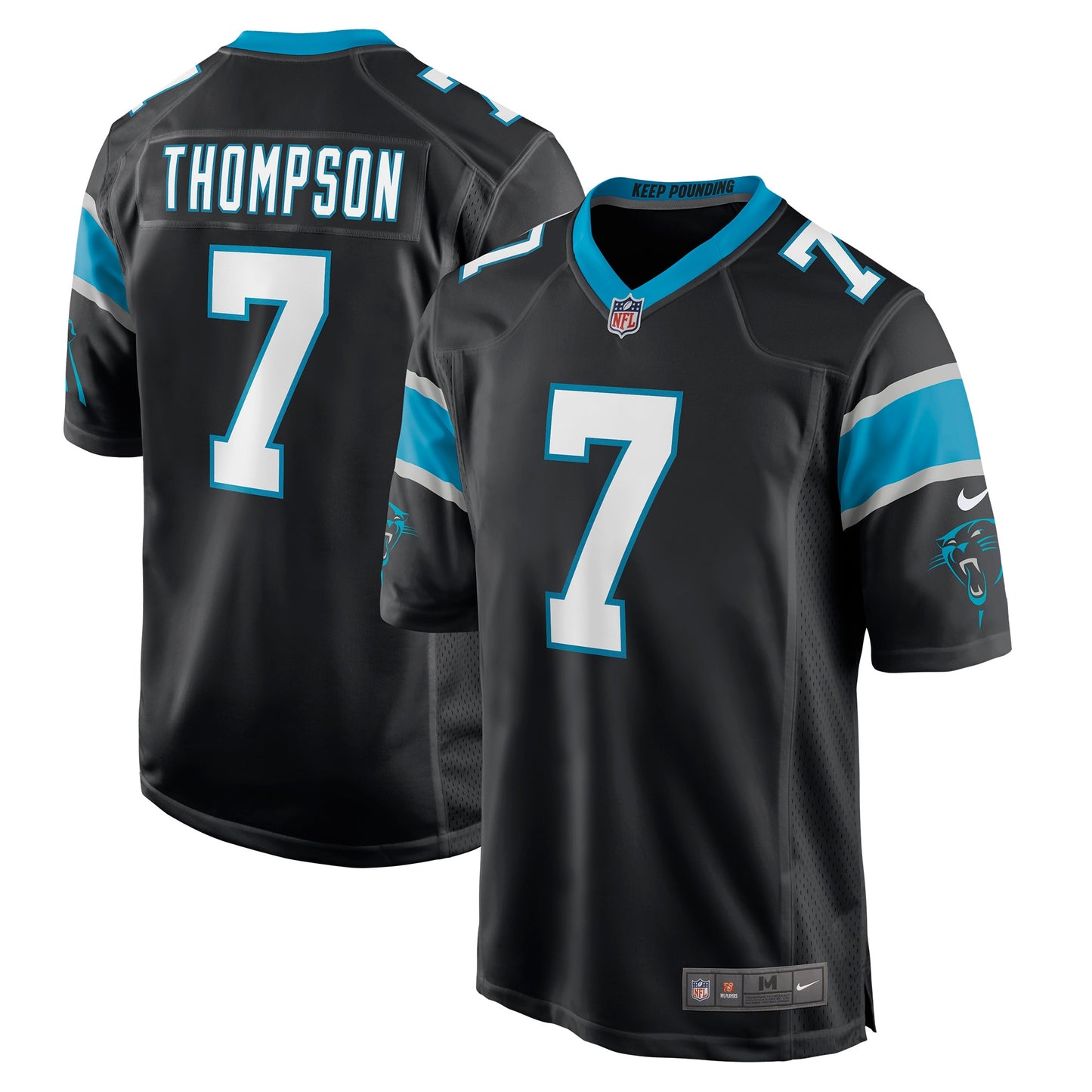 Shaq Thompson Carolina Panthers Player Game Jersey - Black