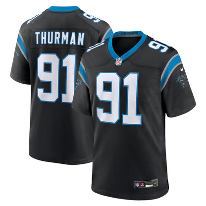 Nick Thurman Carolina Panthers Team Game Jersey - ?Black