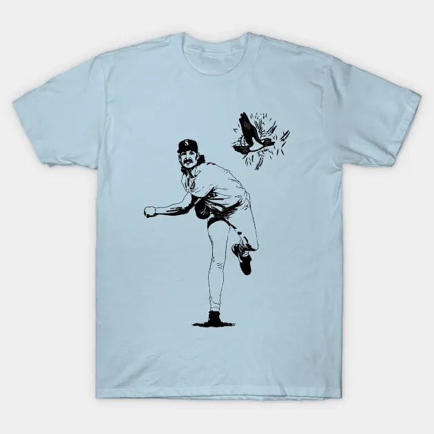 Randy Johnson Hits The Bird Retro T-Shirt