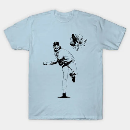Randy Johnson Hits The Bird Retro T-Shirt
