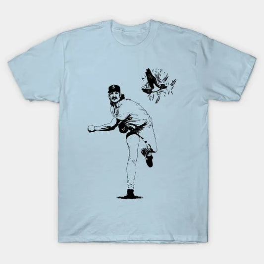 Randy Johnson Hits The Bird Retro T-Shirt