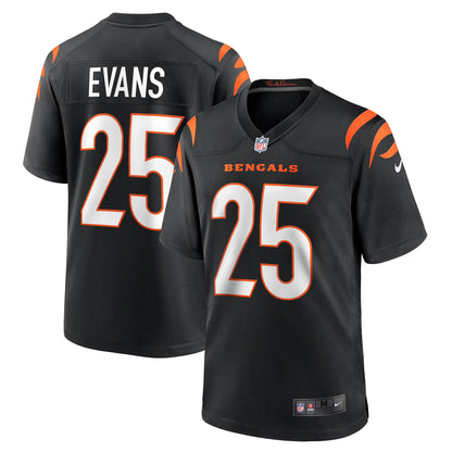 Chris Evans Cincinnati Bengals Game Jersey - Black