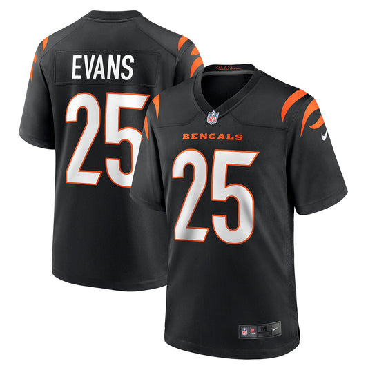 Chris Evans Cincinnati Bengals Game Jersey - Black