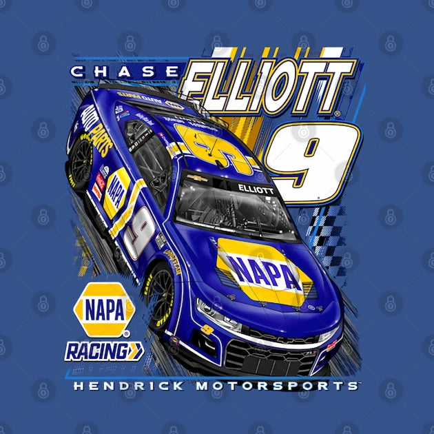 Chase Elliott Royal Car Hoodie