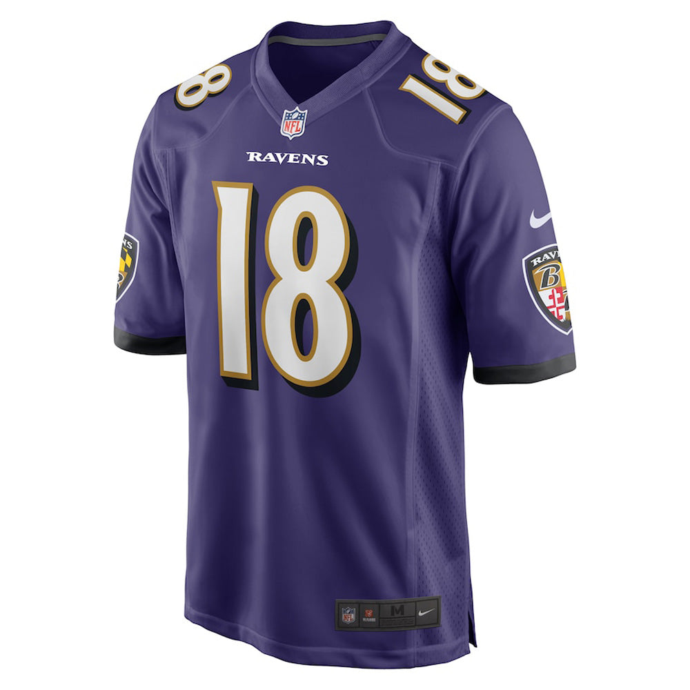 Men's Baltimore Ravens Roquan Smith Game Jersey - Purple