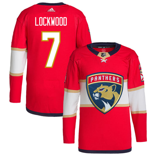 William Lockwood Florida Panthers Home Primegreen Authentic Pro Jersey - Red