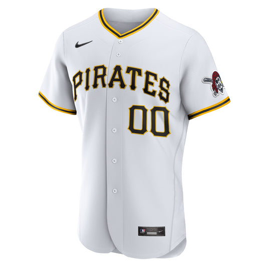 Pittsburgh Pirates Home Authentic Custom Jersey - White