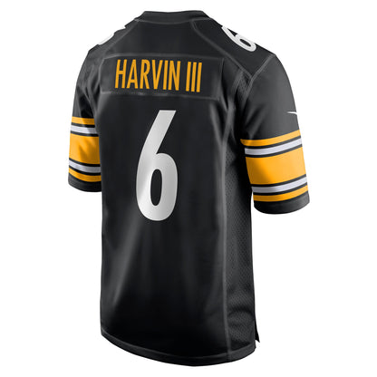 Pressley Harvin III Pittsburgh Steelers Game Jersey - Black