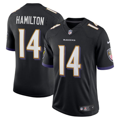 Men's Baltimore Ravens Kyle Hamilton Game Jersey - Black