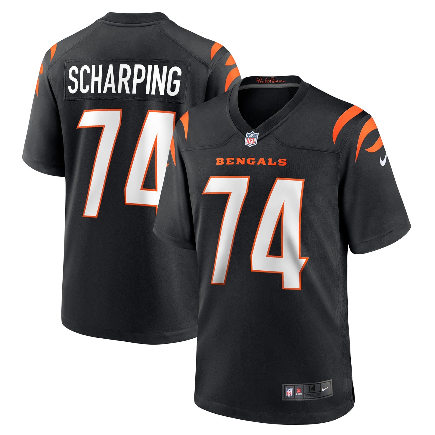 Max Scharping Cincinnati Bengals Game Player Jersey - Black