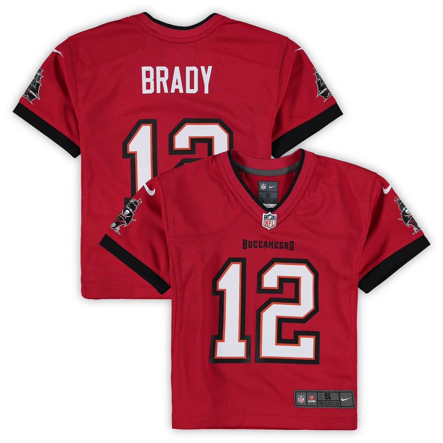 Toddler Tom Brady Red Tampa Bay Buccaneers Game Jersey