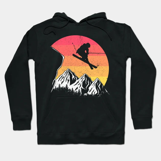 Vintage Alpine Skiing Hoodie