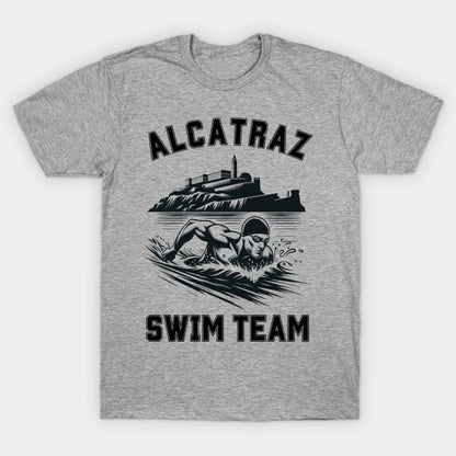 Alcatraz Swim Team | Funny Swim Team Swimming Logo T-Shirt