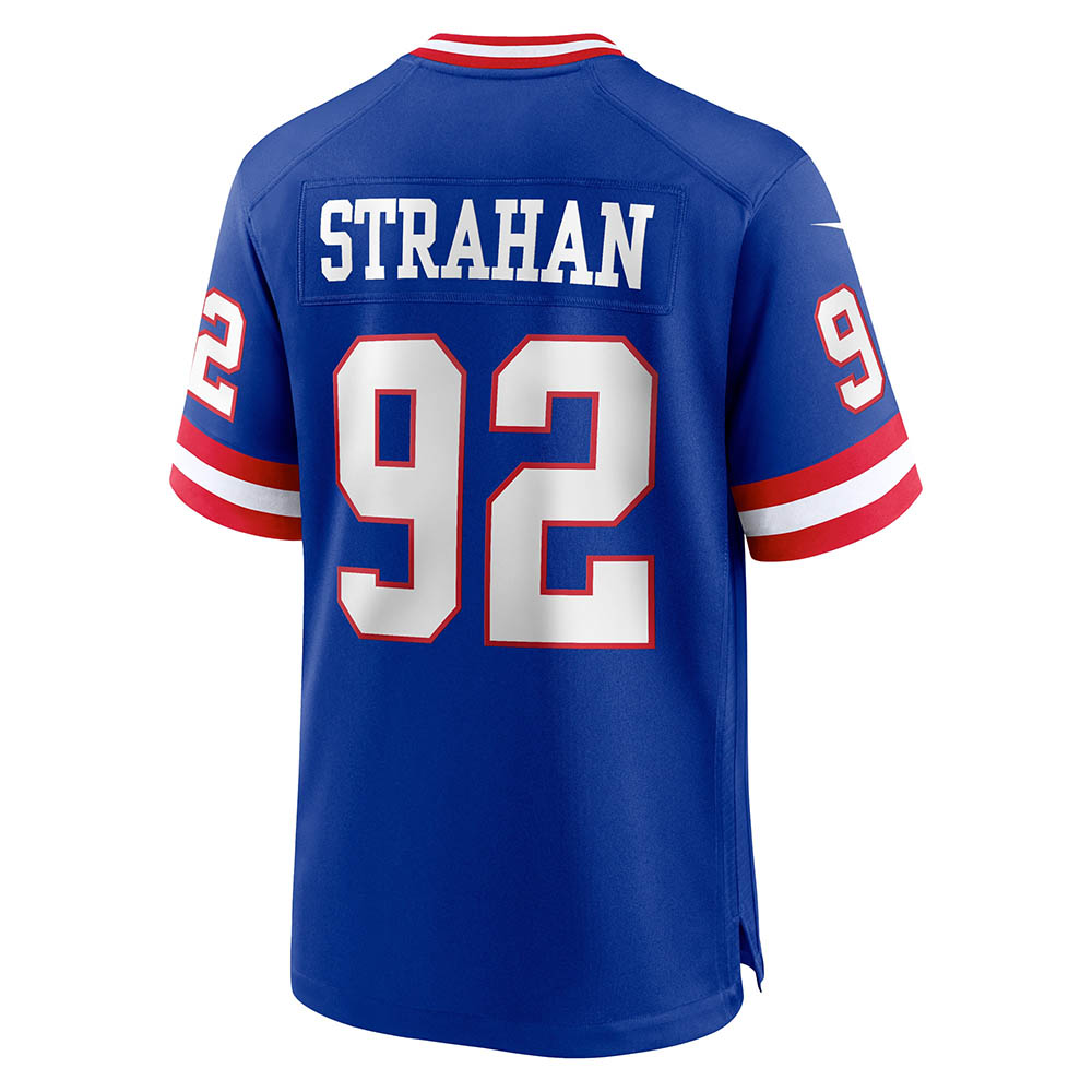 Men's New York Giants Michael Strahan Classic Retired Player Game Jersey Royal