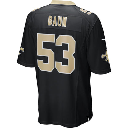 Zack Baun New Orleans Saints Game Player Jersey - Black
