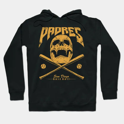 Padres Baseball Vintage Skull Hoodie