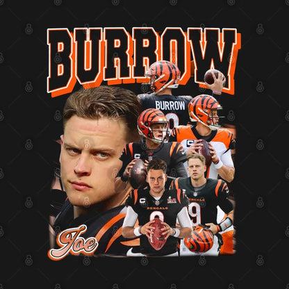 Joe Burrow Vintage Collage T-Shirt