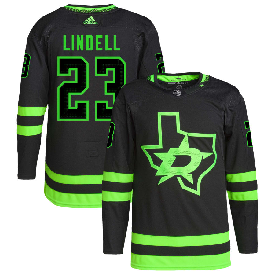 Esa Lindell Dallas Stars Alternate Primegreen Authentic Pro Jersey - Black