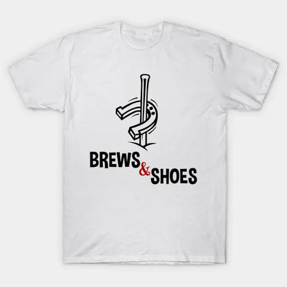 Brews And Shoes Horseshoe Ringer Pitching T-Shirt