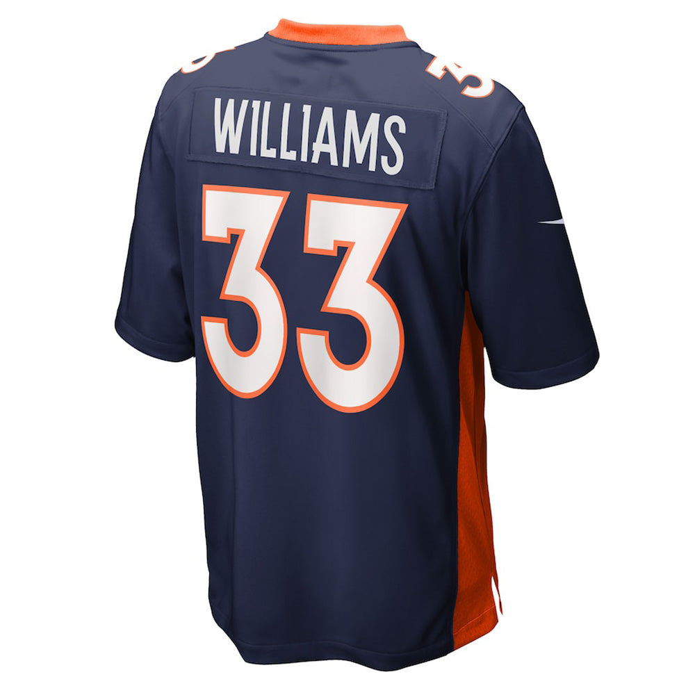 Men's Denver Broncos Javonte Williams Game Jersey - Navy