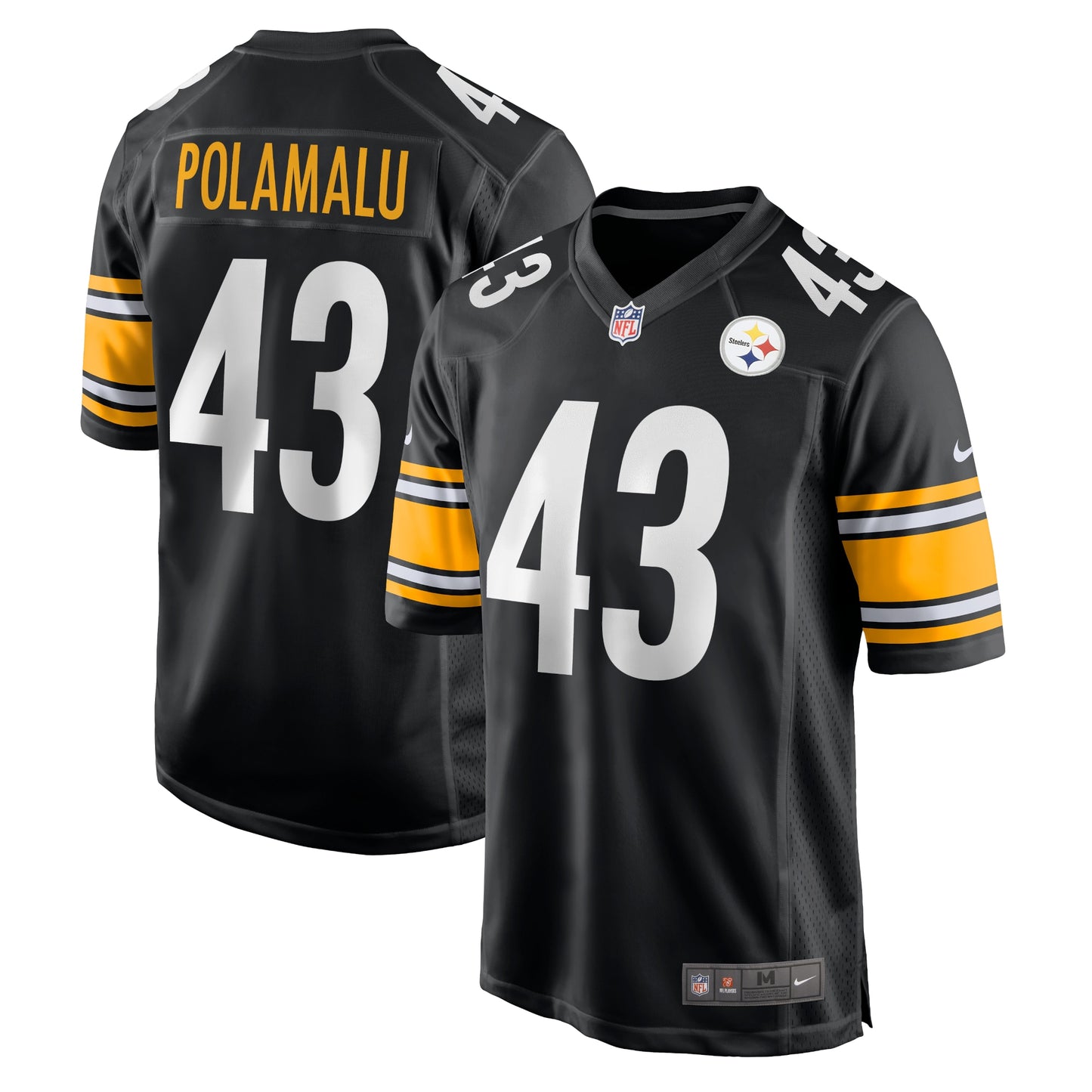 Troy Polamalu Pittsburgh Steelers Retired Player Game Jersey - Black