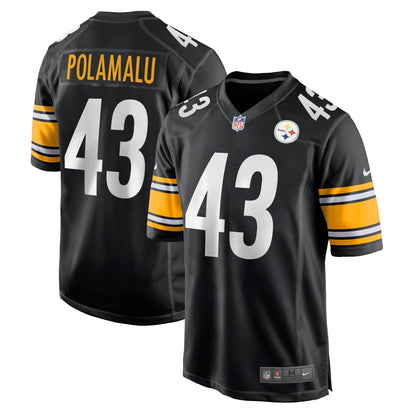 Troy Polamalu Pittsburgh Steelers Retired Player Game Jersey - Black