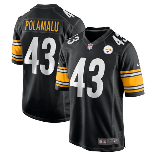 Troy Polamalu Pittsburgh Steelers Retired Player Game Jersey - Black