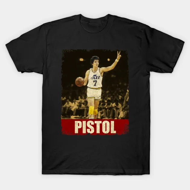 Pete Maravich - New Retro Style T-Shirt