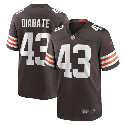 Mohamoud Diabate Cleveland Browns Team Game Jersey - ?Brown