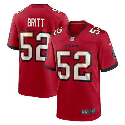 K.J. Britt Tampa Bay Buccaneers Game Jersey - Red