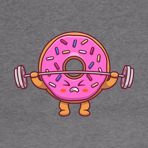 Cute Doughnut Lifting Dumbbel Hoodie