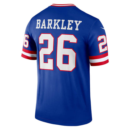 Men's New York Giants Saquon Barkley Classic Player Legend Jersey Royal