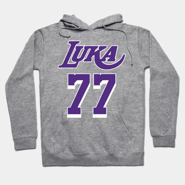 Luka Doncic Lakers Jersey Yellow (Front/Back Print) Hoodie
