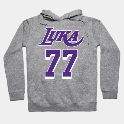 Luka Doncic Lakers Jersey Yellow (Front/Back Print) Hoodie