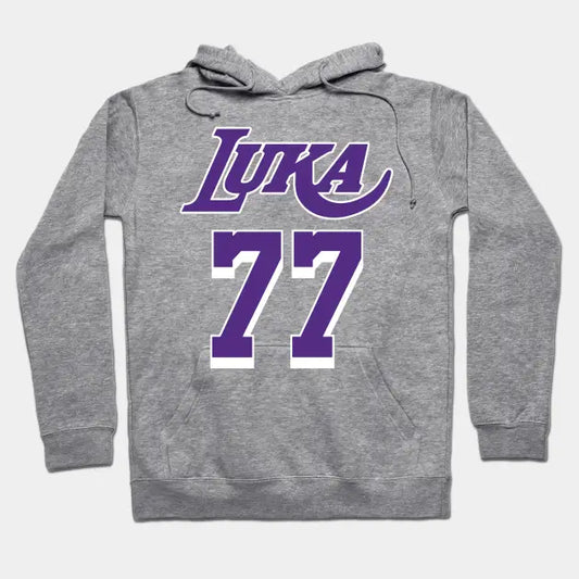 Luka Doncic Lakers Jersey Yellow (Front/Back Print) Hoodie