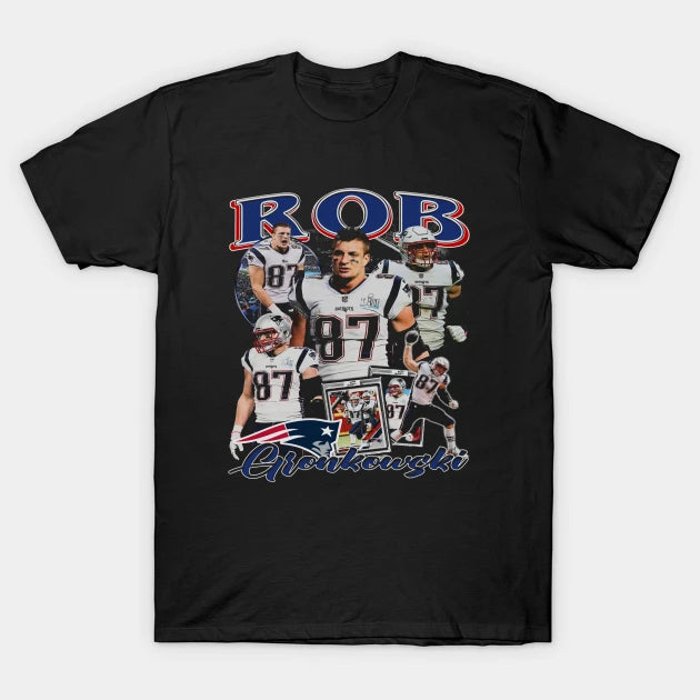 Rob Gronkowski Vintage Collage T-Shirt
