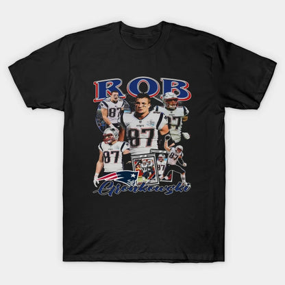 Rob Gronkowski Vintage Collage T-Shirt