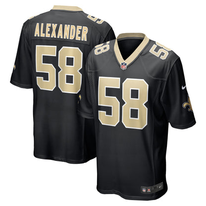 Kwon Alexander New Orleans Saints Game Jersey - Black